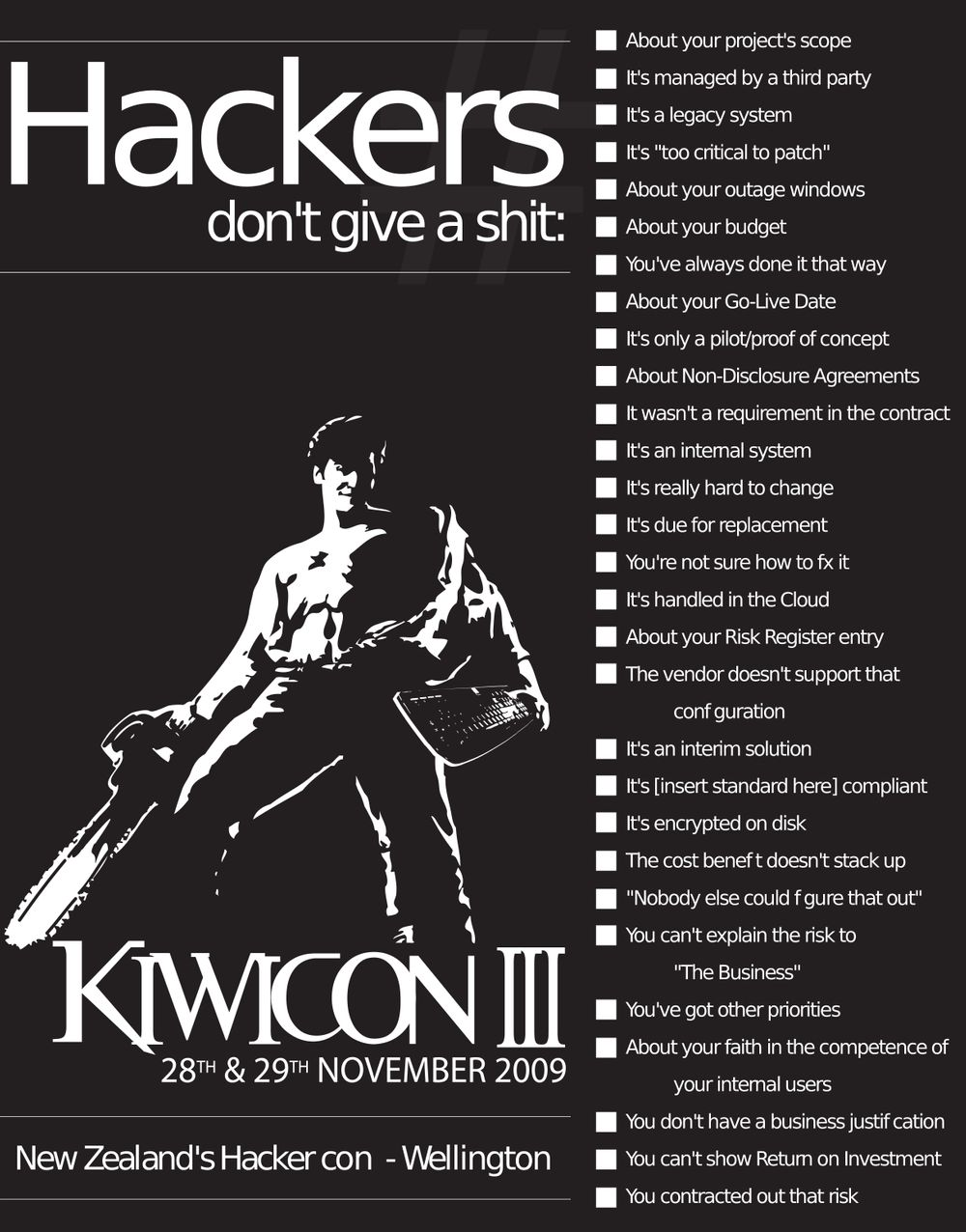 KiwiCon Poster